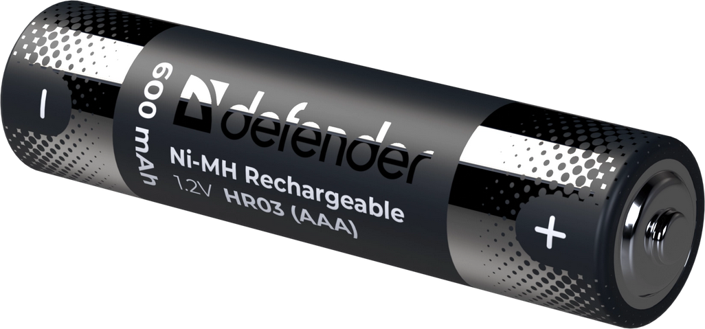 Аккумуляторные батарейки AAA Defender 600mAh HR03-2BL 2шт