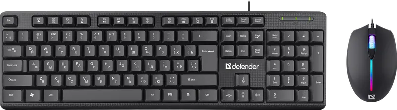 Проводной набор клавиатура + мышь Defender C-991 RU Triumph, черный