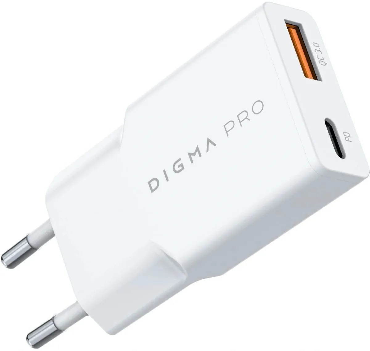 Универсальное СЗУ Digma Pro DPW2A 20W 3A (USB-C), белая