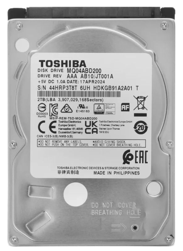 Жесткий диск 2.5" SATA Toshiba 2TB (MQ04ABD200)