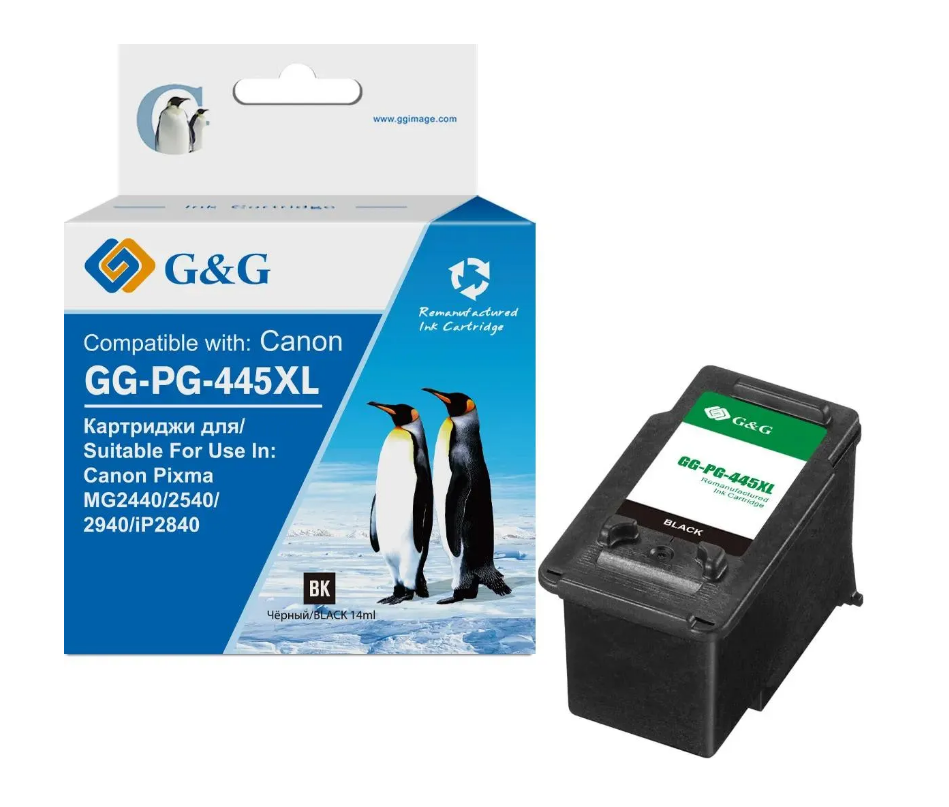 Картридж совместимый G&G GG-PG-445XL-N, черный