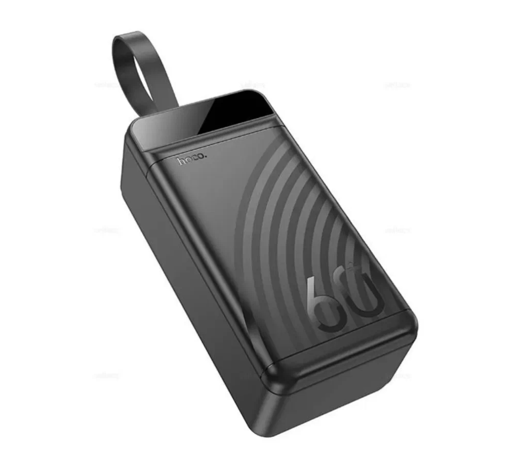 Портативный аккумулятор Hoco J123C Li-ion, 60000mAh, 5A, черный