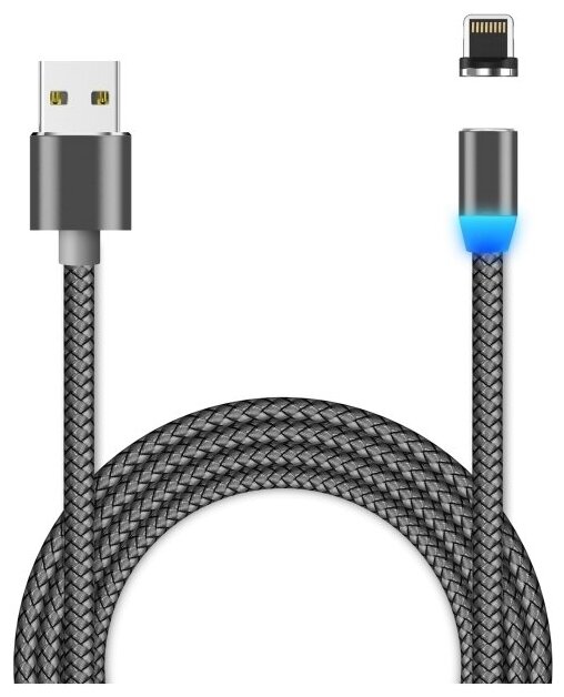 Кабель USB - Lightning JETACCESS JA-DC46 (магнитный) 1м белый