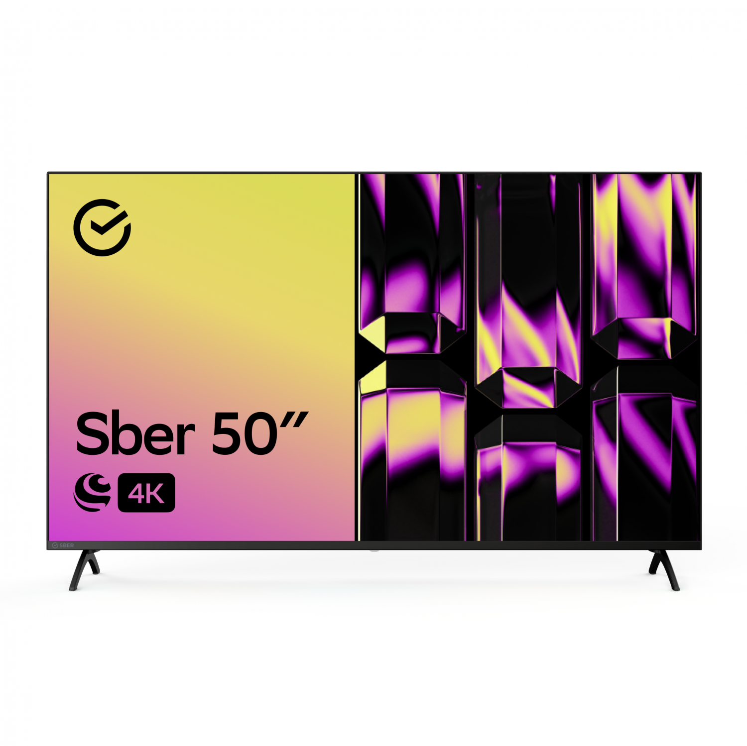 Телевизор 50" Sber SDX 50U4123B черный