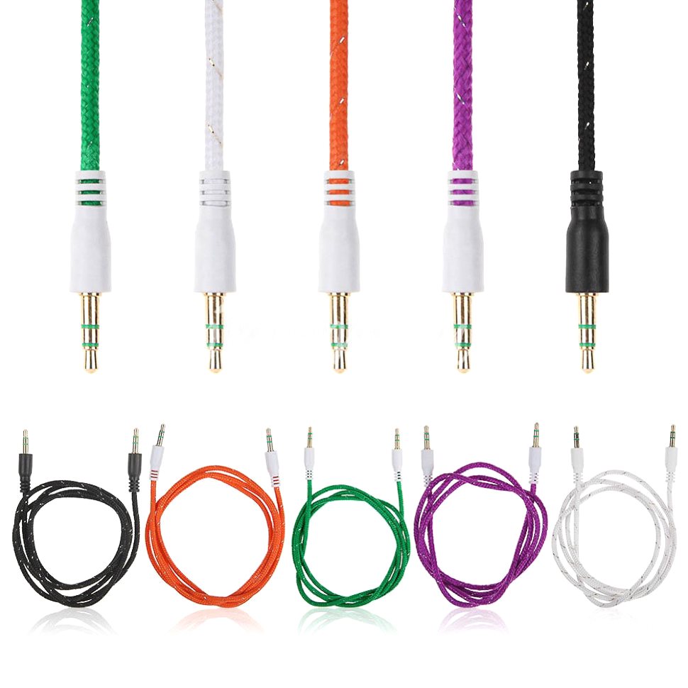 Кабель Audio AUX 3.5мм/3.5мм Male-Male 1м (Соединительный)
