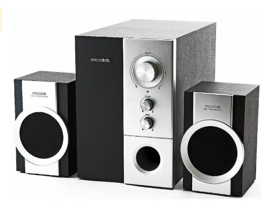 Акустика 2.1 Microlab M-590, черный-серебристый