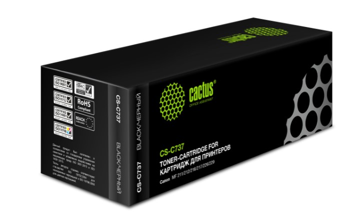 Картридж совместимый Cactus CS-C737 для Canon (MF210/211/212/216/217/220) 2,4K