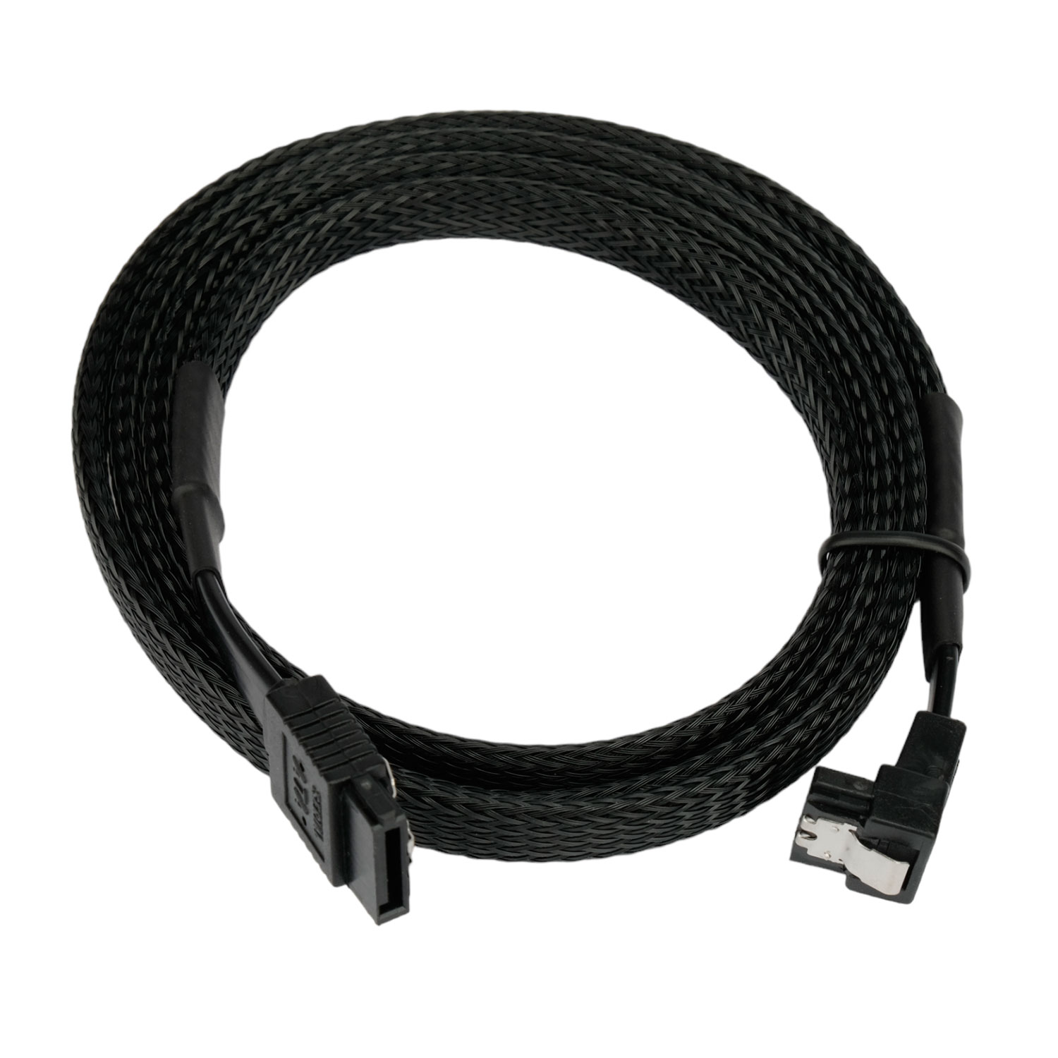 Кабель сигнальный SATA Cablexpert CC-SATAM-DATA90-BLBR-100CM, 100см