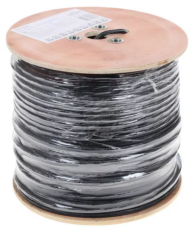 Кабель внешний витая пара Бухта 305м Cablexpert UTP5e 4pr 0.51mm, на тросу, медь UPC-5051E-SO-OUTR