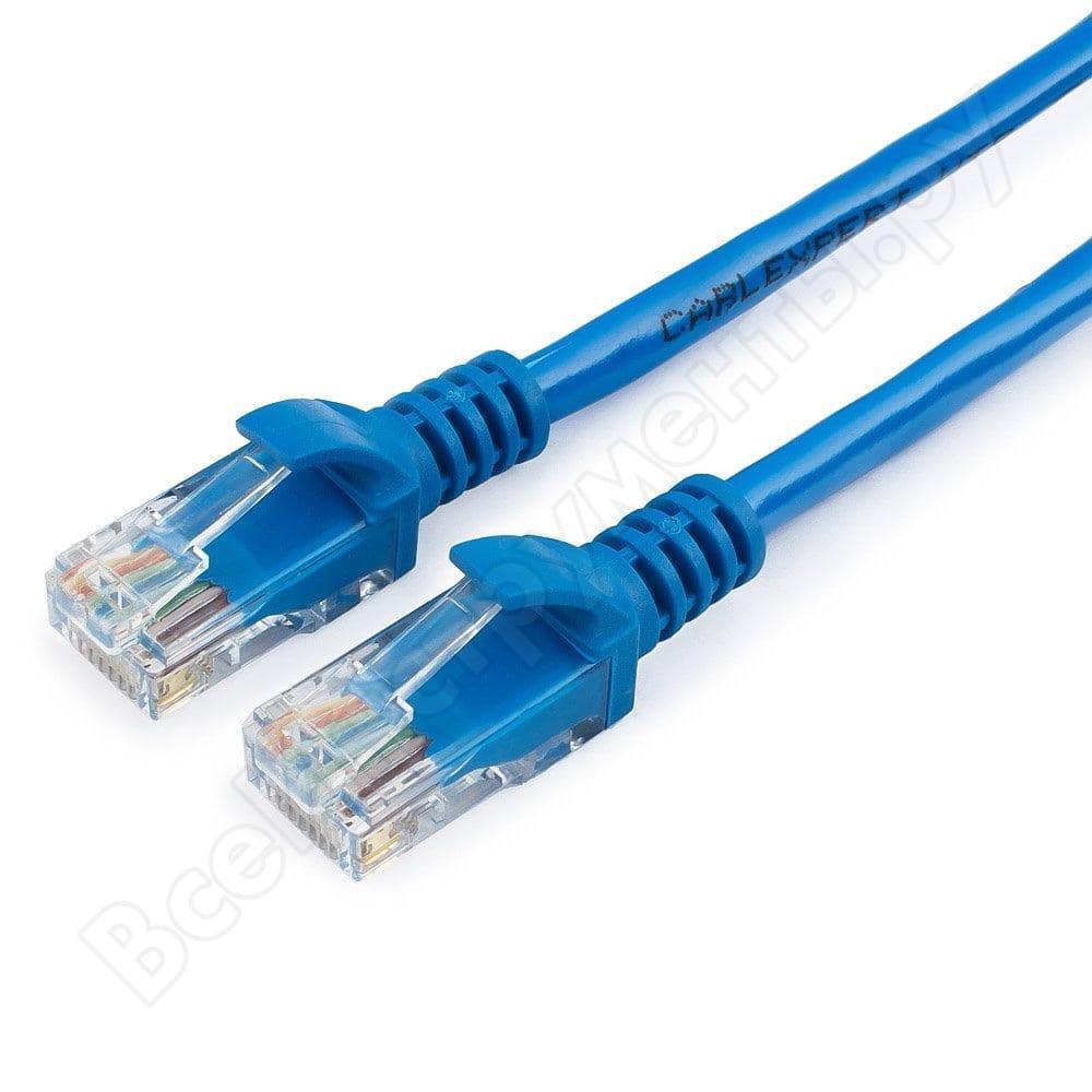 Патчкорд UTP Cablexpert PP12-10M/B кат.5e, 10м, литой, многожильный (синий)
