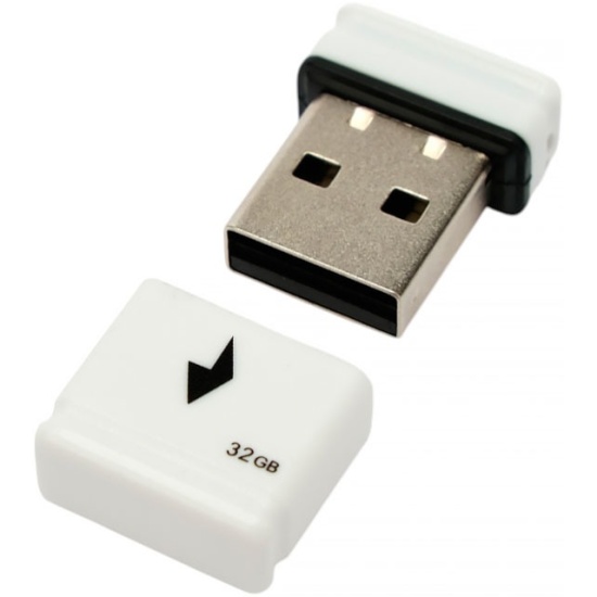 Флеш накопитель 32Gb USB 2.0 Gembird GFL-2.0-32mini, белый