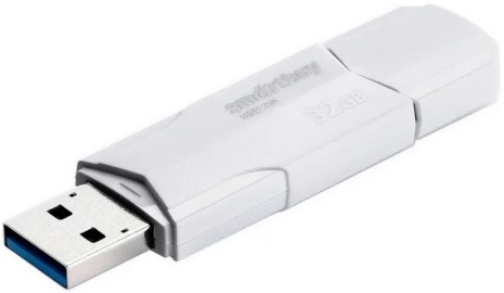Флеш накопитель 32Gb USB 3.0 SmartBuy CLUE White (SB32GBCLU-W3)