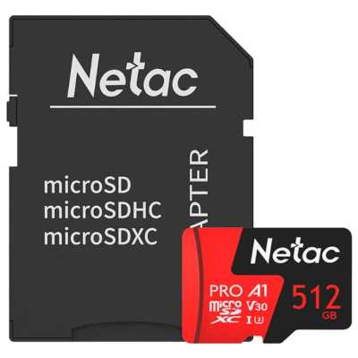 Карта памяти microSDXC 512GB Netac P500 PRO (NT02P500PRO-512G-R)