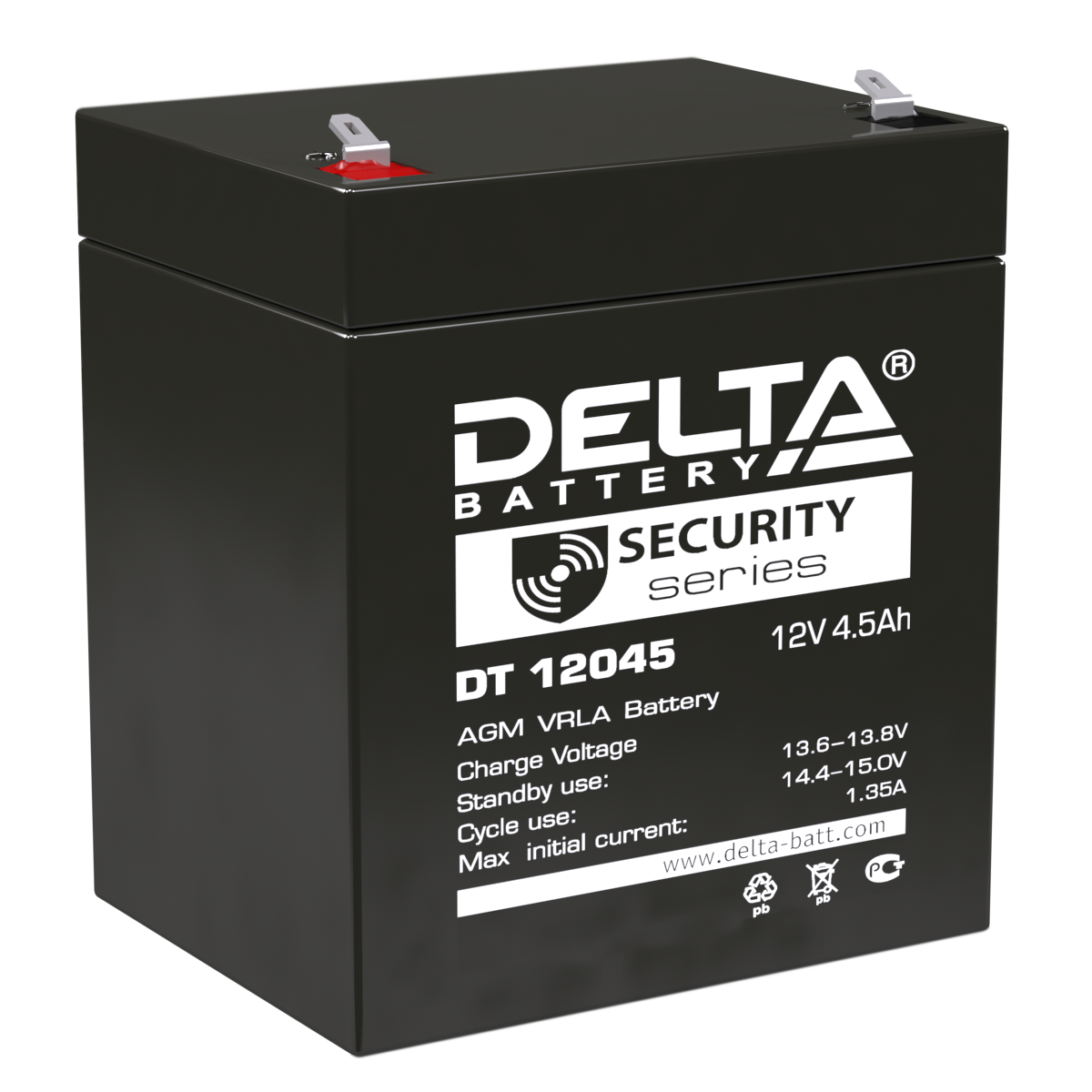 Аккумулятор Delta DT 12045 12V 4,5A