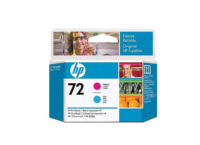 Печатающая головка HP №72 C9383A фото пурпурный/голубой печатающая головка для HP DJ Т1 100/Т610