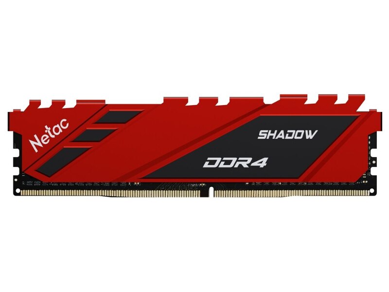 Модуль памяти DDR4 8Gb PC28800 3600Mhz Netac Shadow NTSDD4P36SP-08R Red, с радиатором