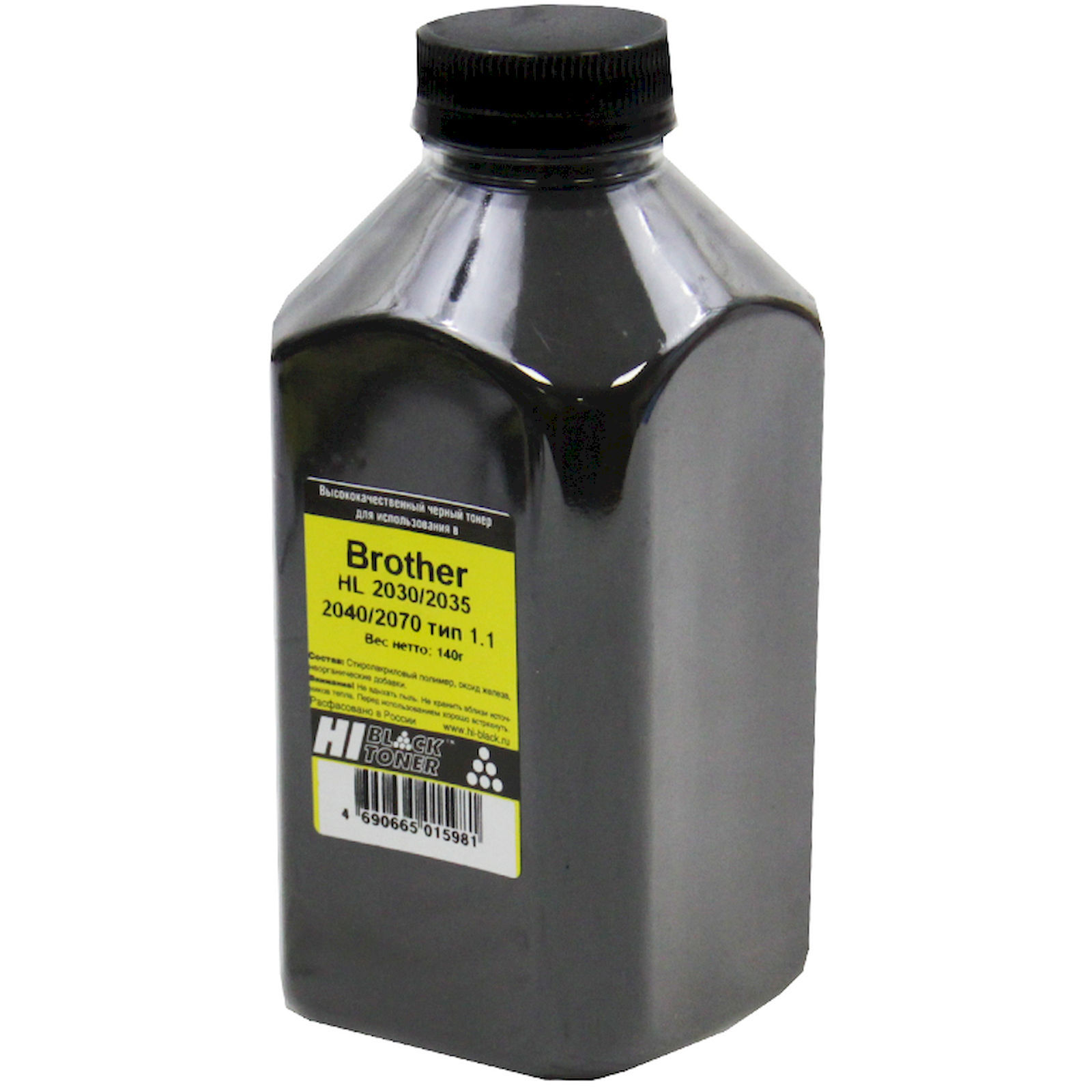 Тонер Hi-Black для Brother HL-2030/2035/2040/2070, Тип 1.1, Bk, 140 г, банка