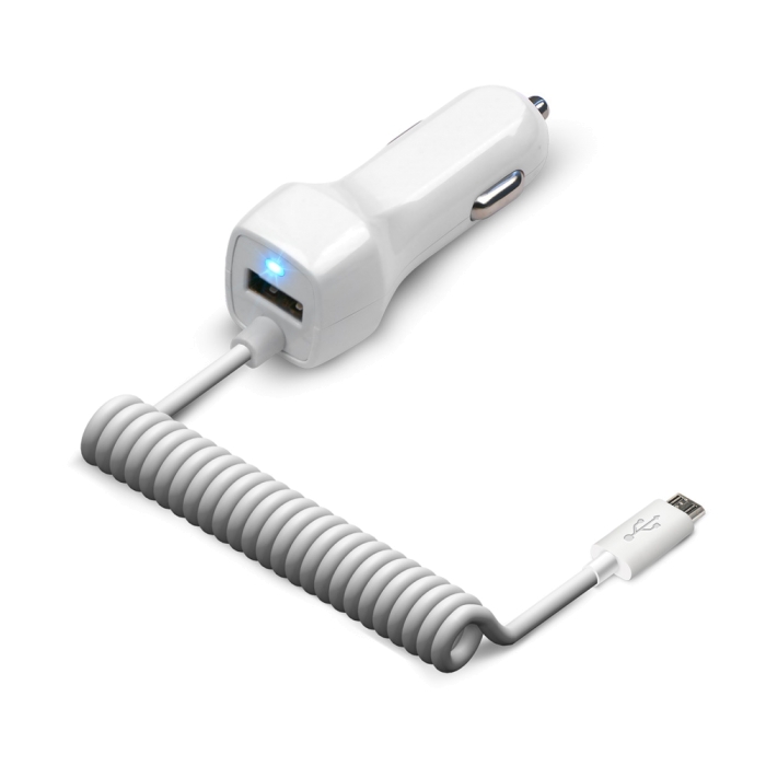 Универсальное АЗУ Jet.A UC-S15 (12В-24В, 1USB, 2.1А,встр каб microUSB),белое