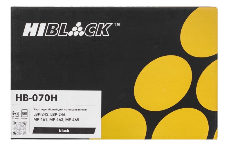 Картридж совместимый Hi-Black (HB-070H) для (LBP243/246/MF MF461/463/465), 10,2К