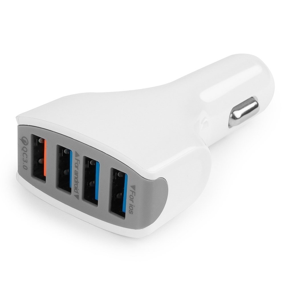 Автомобильное ЗУ Cablexpert MP3A-UC-CAR18 (12-24 В, 4 USB), QC