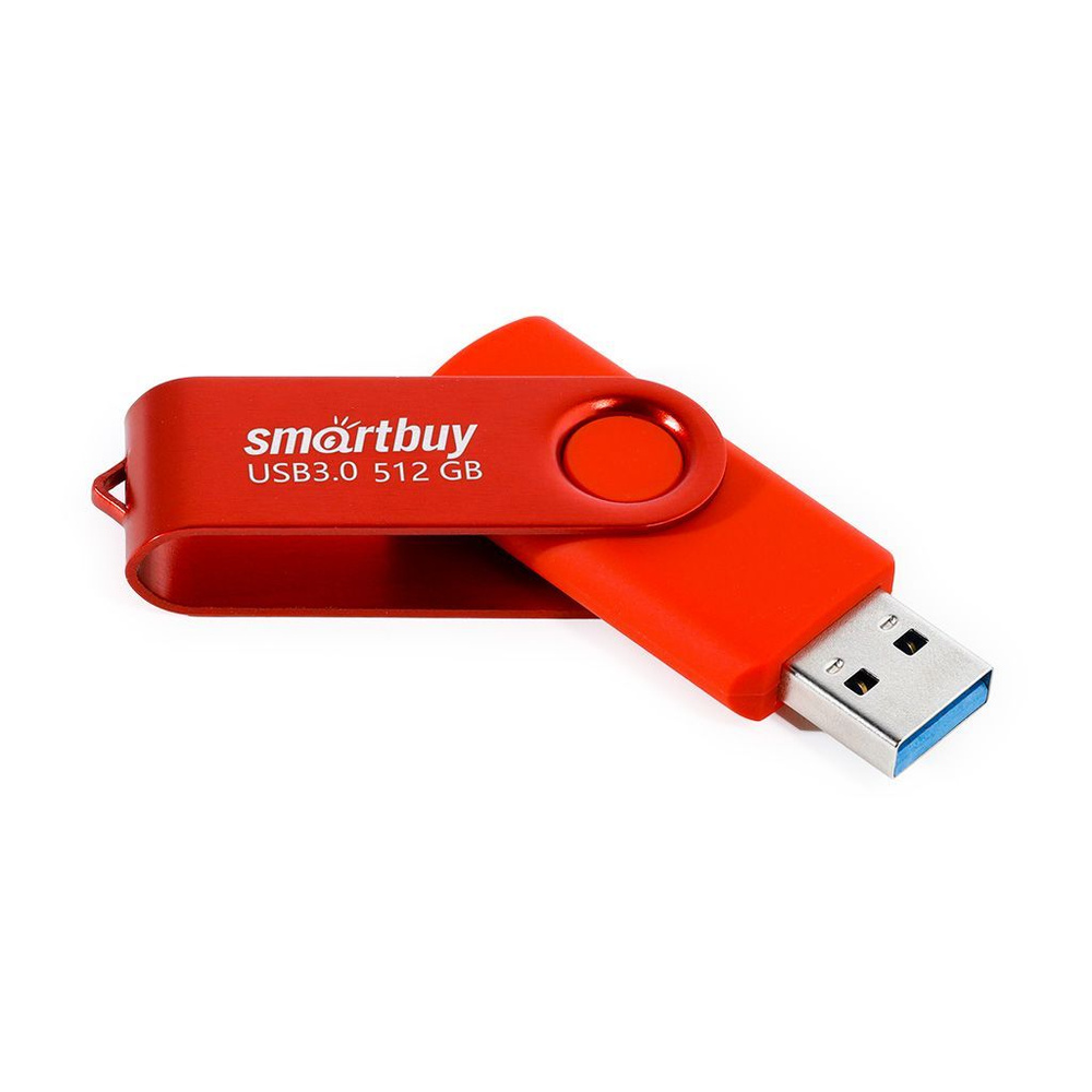 Флеш накопитель 512Gb USB 3.0 SmartBuy Twist Red (SB512GB3TWR)