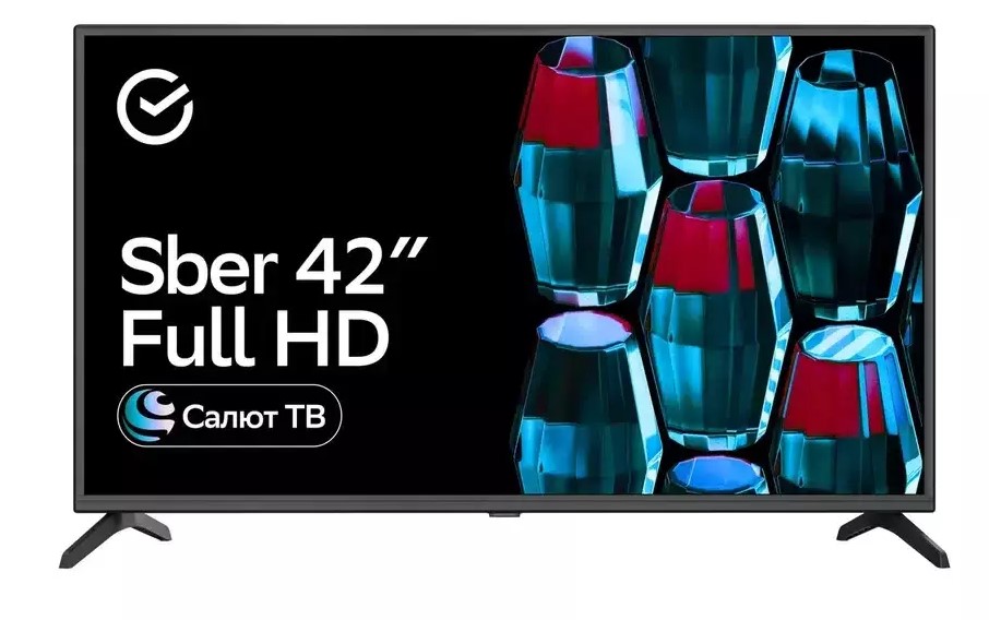 Телевизор 42" Sber SDX 42F2018 черный