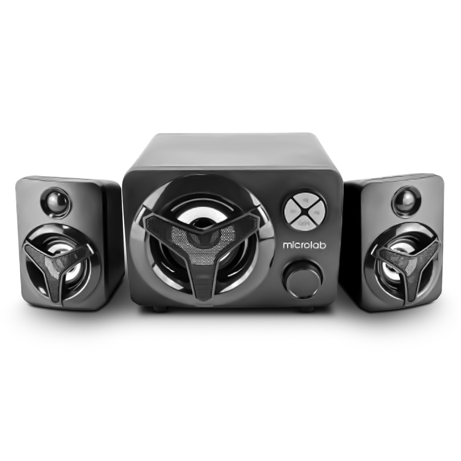 Акустика 2.1 Microlab U210, Bluetooth, FM, USB-флеш, SD, черный