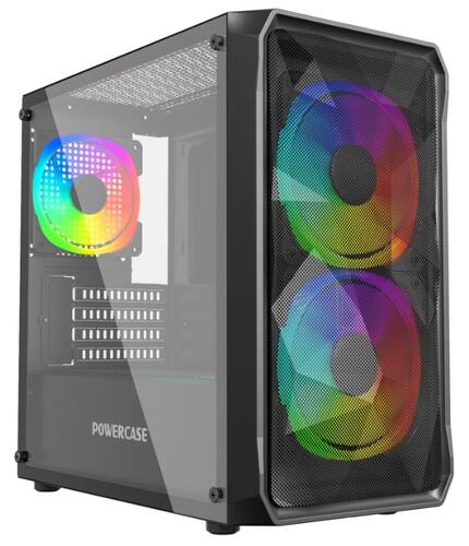 Корпус mATX без БП Powercase Micro A3B ARGB (CMMAB-A3)