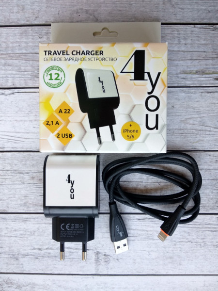 СЗУ 4You A22 Iphone 5/6 2100mAh + 1000mAh