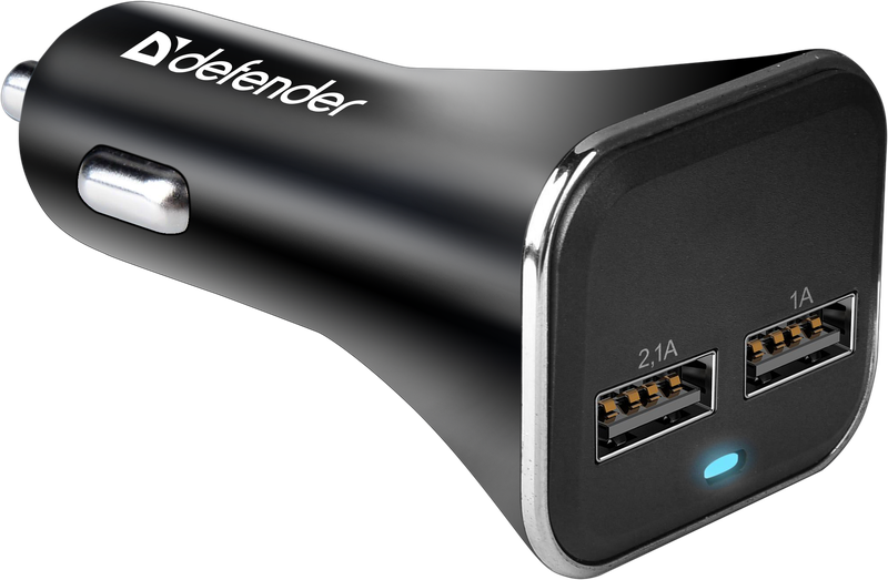 Автомобильное ЗУ Defender UCA-31 (2 USB, 3.1А)