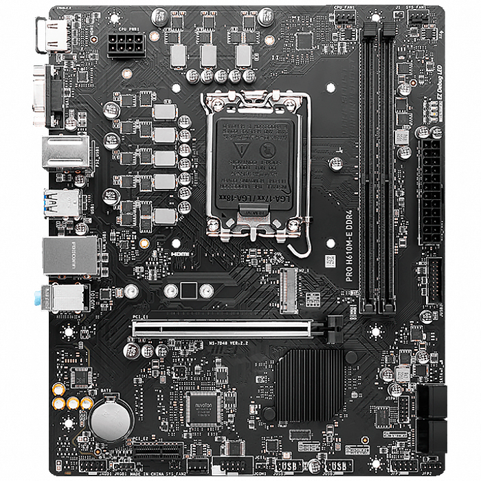 Материнская плата Socket 1700 MSI PRO H610M-E DDR-4