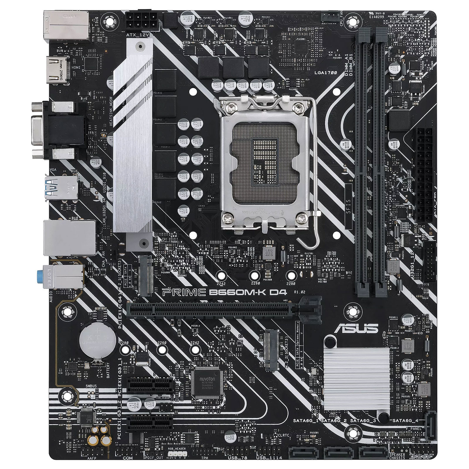 Материнская плата Socket 1700 ASUS PRIME B660M-K D4
