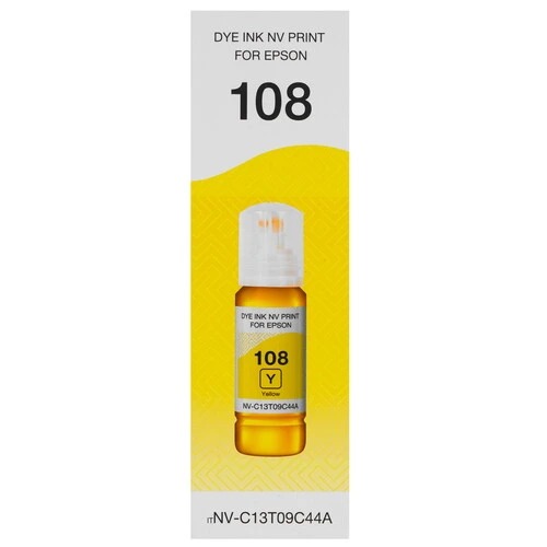Чернила NVPrint NV-C13T09C44A 108 Yellow для Epson Ecotank L8050/L18050