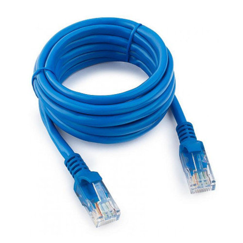 Патчкорд UTP Cablexpert PP12-2M/B кат.5e, 2м, литой, многожильный (синий)