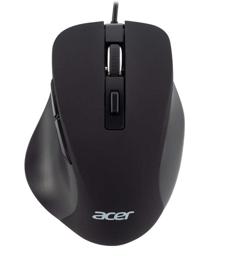 Мышь проводная Acer OMW120, USB, черный