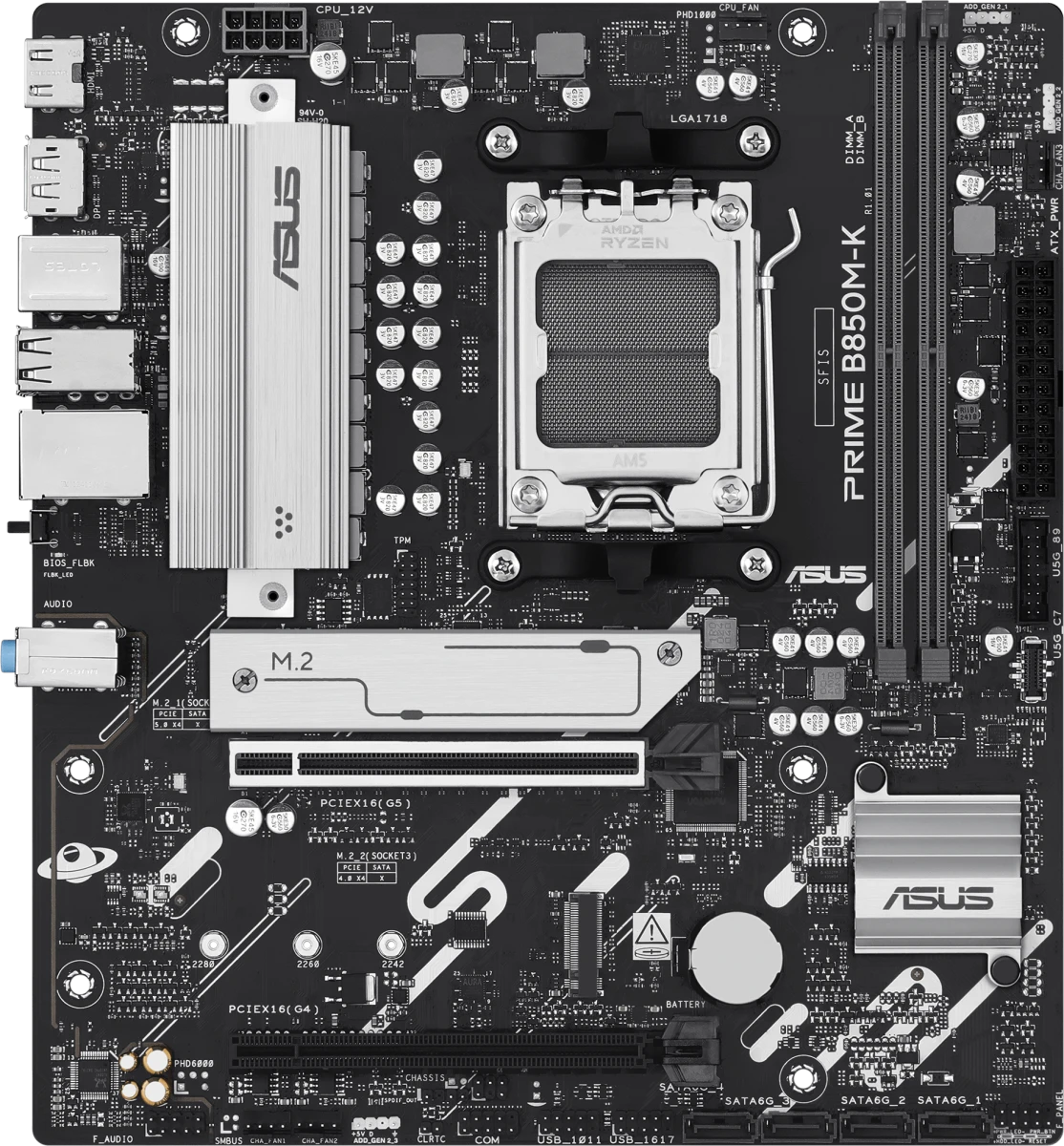 Материнская плата Socket AM5 Asus PRIME B850M-K