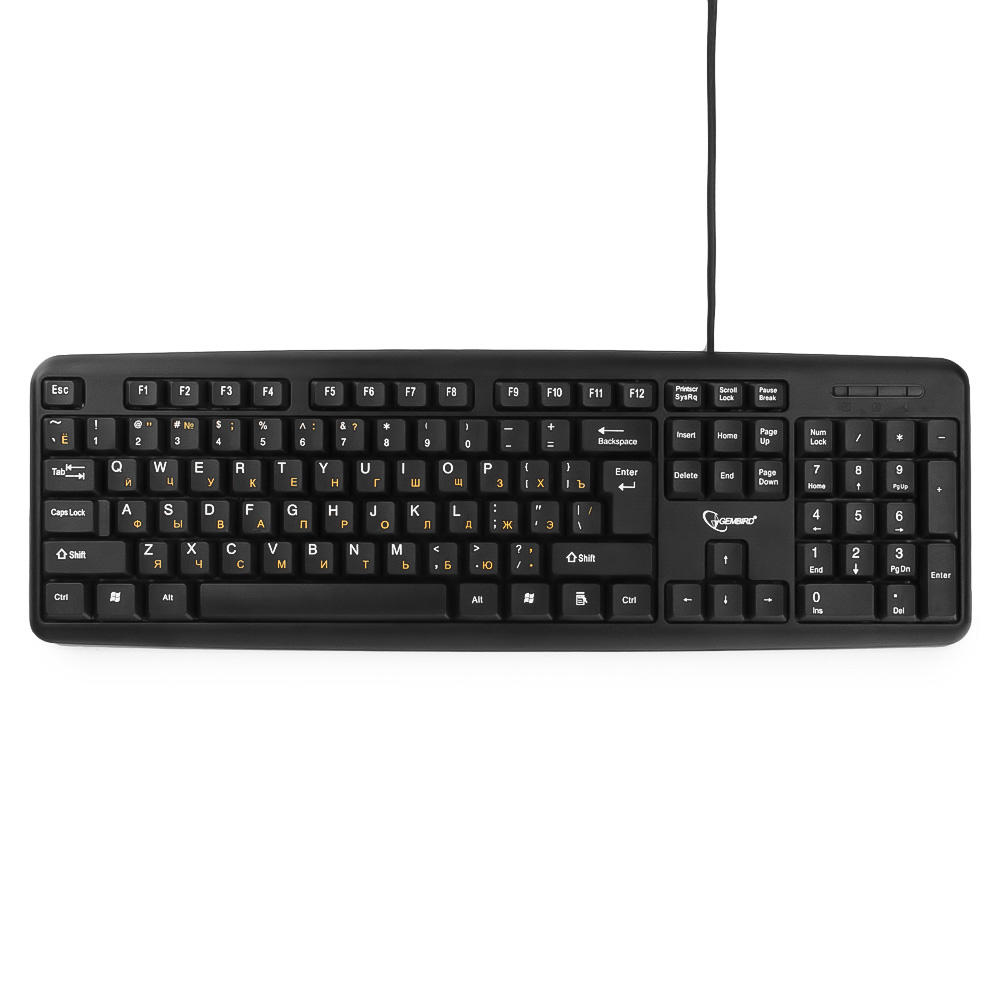 Клавиатура Gembird KB-8320UXL-BL, черный, USB