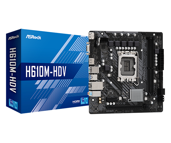 Материнская плата Socket 1700 ASRock H610M-HDV