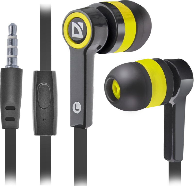 Гарнитура Defender Pulse-420 черный + желтый