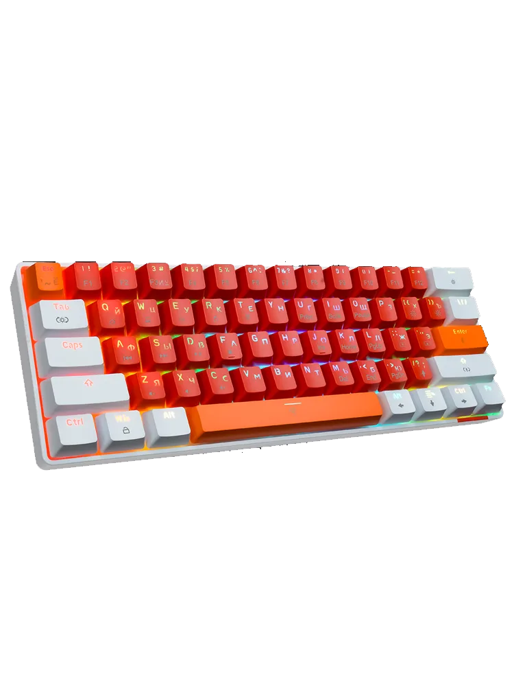 Клавиатура механическая PANTEON T3 PRO BS HS, 60%, RGB, красный/белый (45)