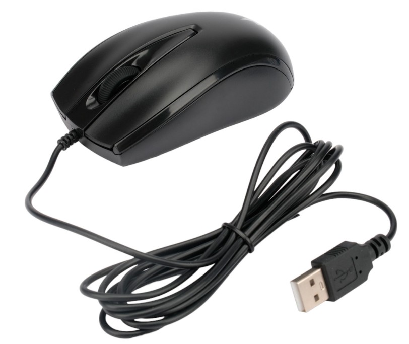 Мышь проводная Gembird MOP-110, черный, USB