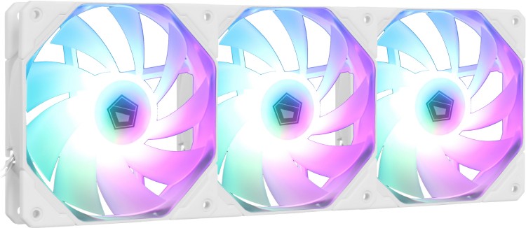 Комплект вентиляторов для корпуса (3шт.) ID-COOLING ARGB Series (TF-12025-ARGB-TRIO-SNOW)