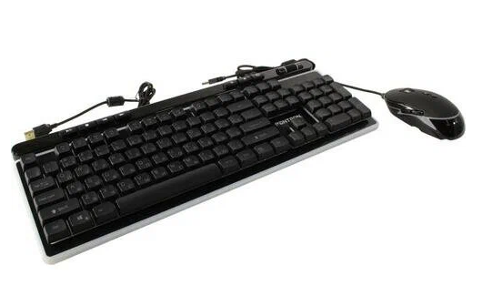 Проводной игровой набор клавиатура + мышь PANTEON GS230, чёрный
