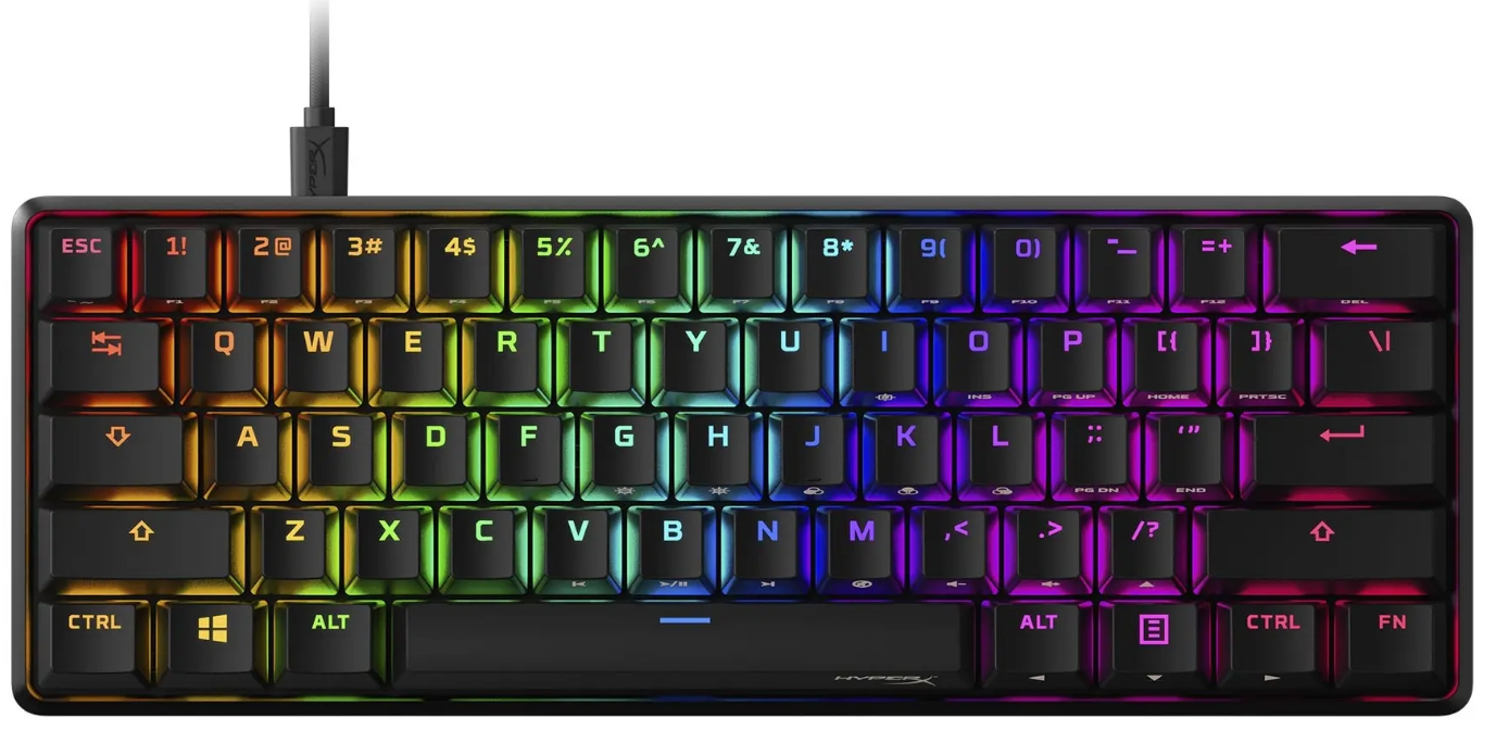 Клавиатура игровая с подсветкой HyperX Alloy Origins 60