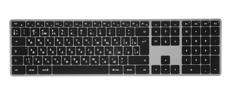 Клавиатура беспроводная Satechi Slim X3 Bluetooth Keyboard-RU серый космос