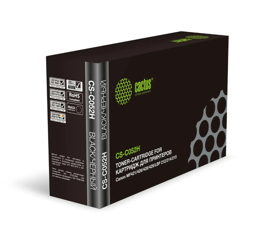 Картридж совместимый Cactus CS-C052H для Canon (MF421/426/428/429/LBP 212/214/215) 9.2K