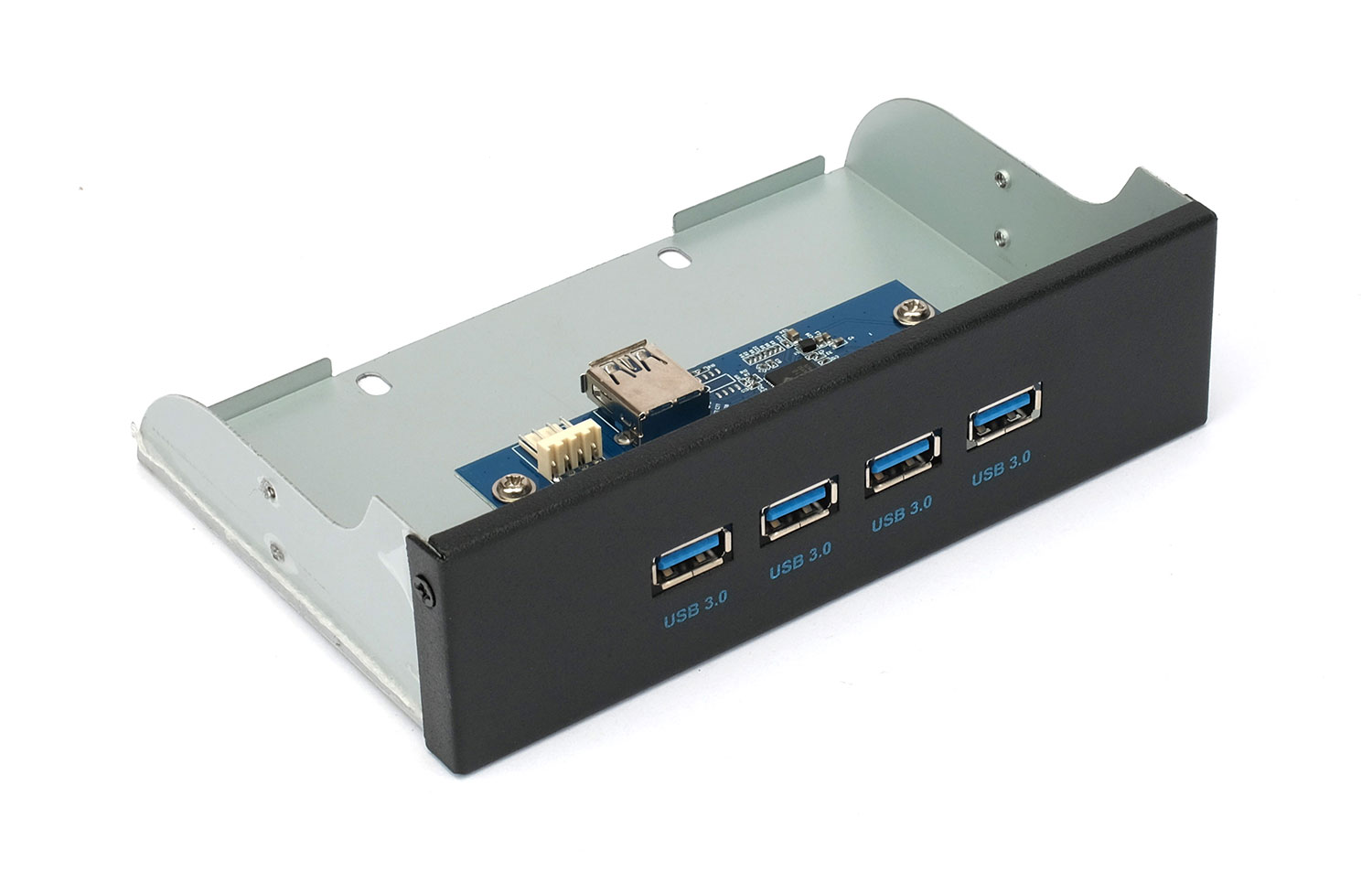 Планка USB 3.0 на переднюю панель 5.25" Gembird, FP5.25-USB3-4A, 4xUSB-A 3.0
