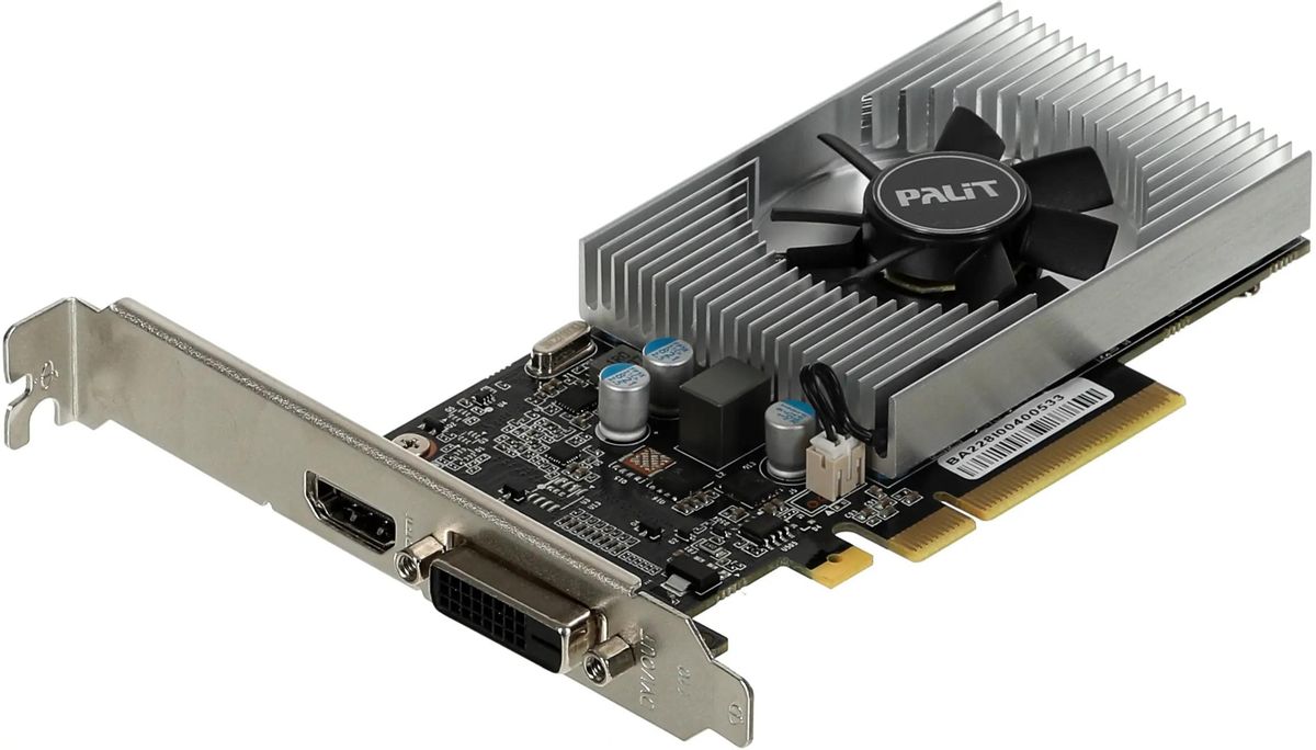 Видеокарта PCI-E 3.0 2Gb GeForce GT 1030 Palit (NEC103000646-1082F)