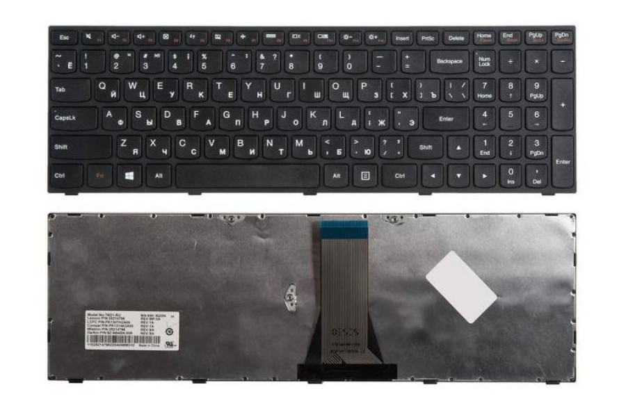 Клавиатура для ноутбука Lenovo IdeaPad G50-30/G50-45/G50-70/G50-80/G70-70/G70-80/ RU Black