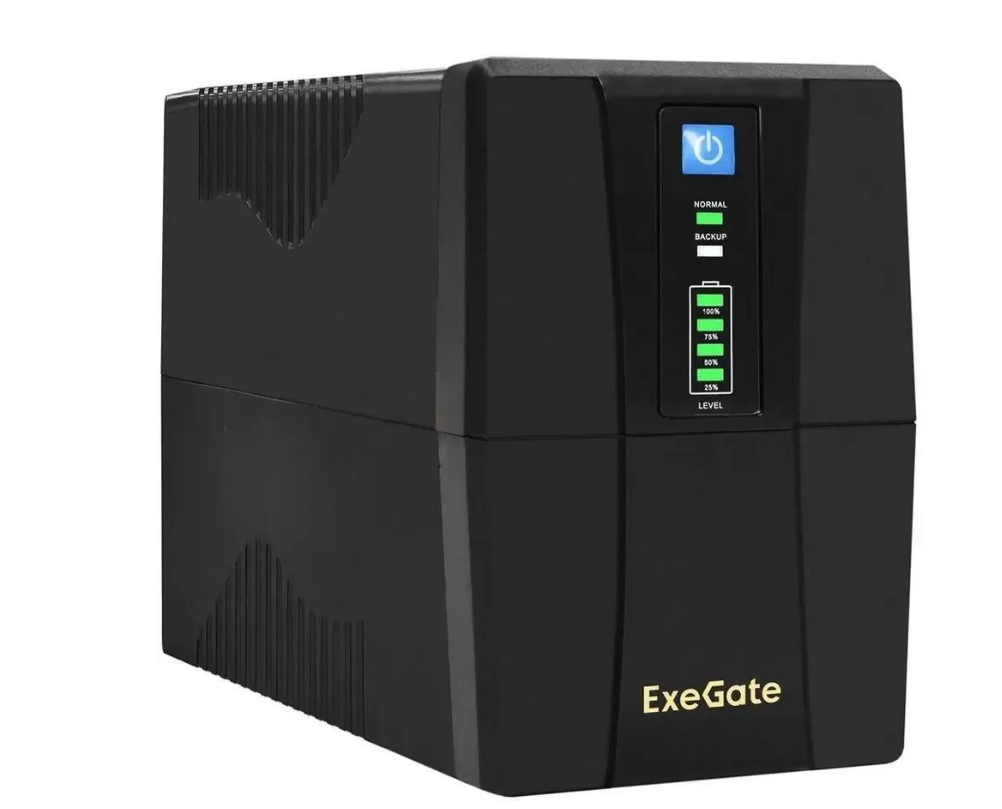 Источник бесперебойного питания ExeGate EP276528RUS Power Back BNB-650<650VA, Black, 2 евророзетки>